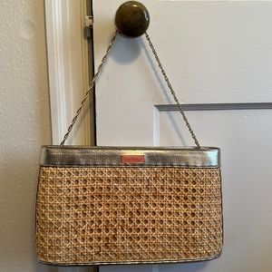 Lilly Pulitzer raffia handbag/clutch